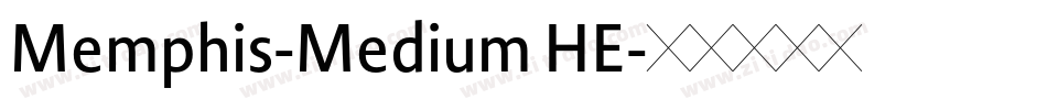 Memphis-Medium HE字体转换